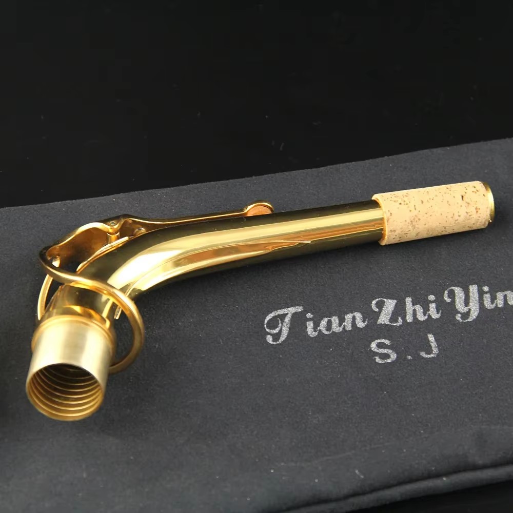Musical Instrument Logo - Altsaxofoon met aanpasbaar logo, gebogen hals,