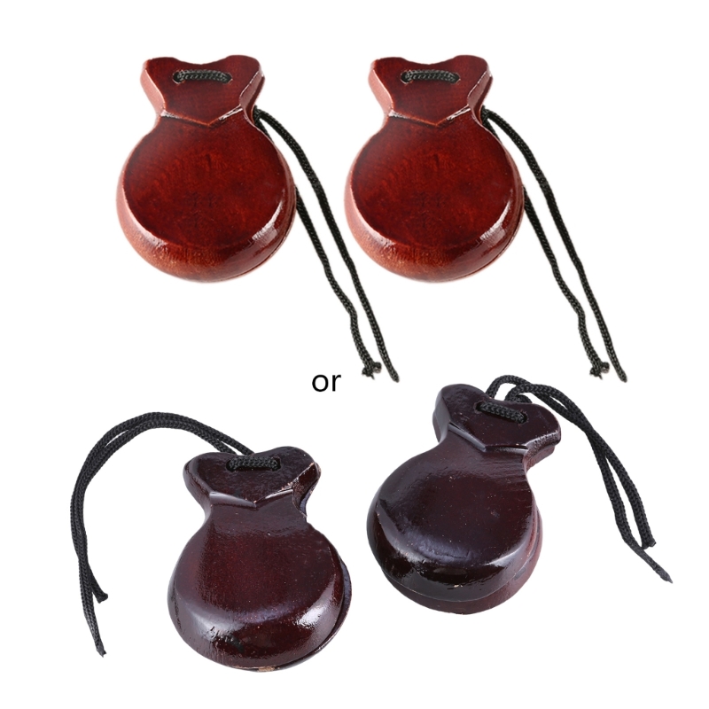 Castanet Flamenco - 2 stuks houten Spaanse castagnetten flamencodans