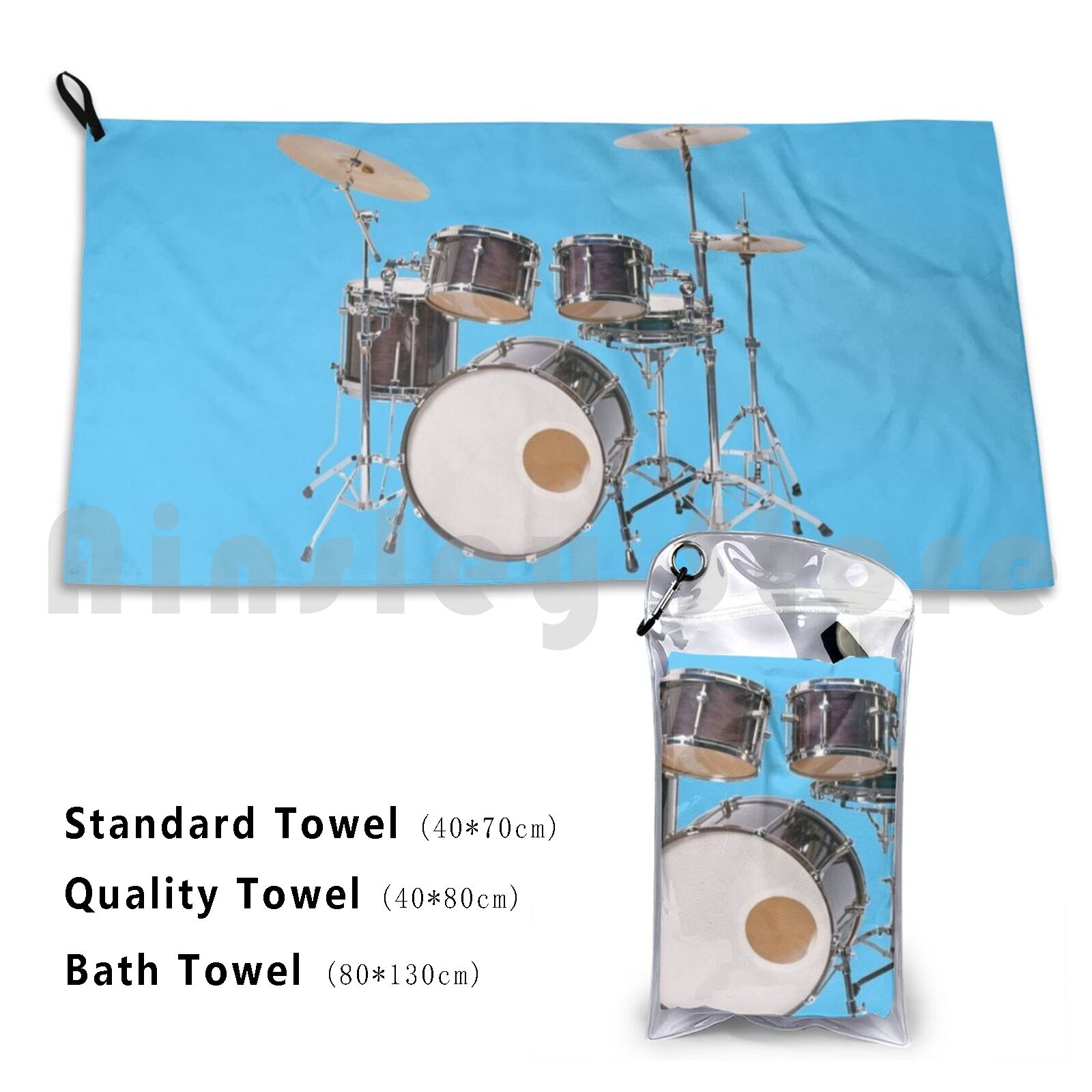Musical Instrument Images - Drums Illustratie Badhanddoek Strandkussen Drums Drum