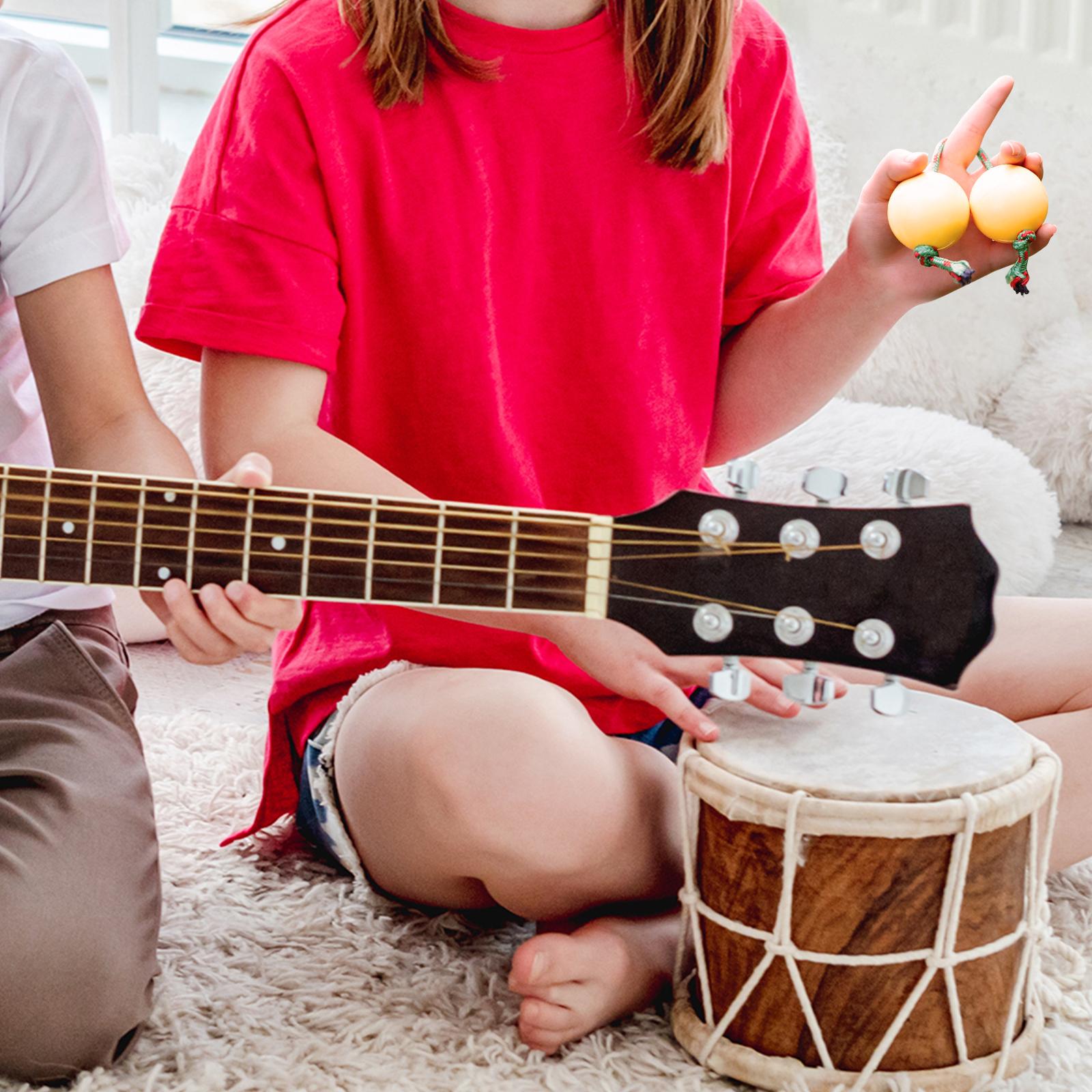 Musical Instrument Rattle - 1 paar ABS Ritmische Zandbal Dubbele