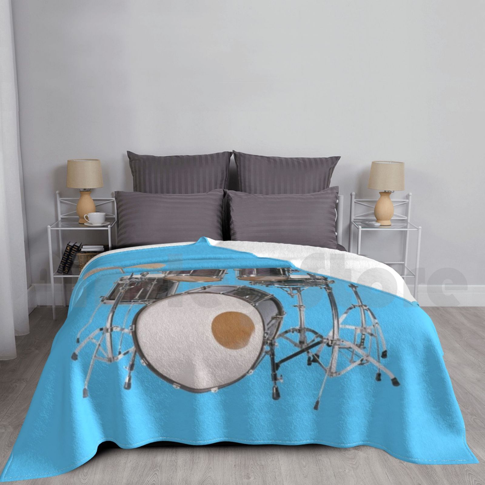 Musical Instrument Images - Drums Illustratie Deken Mode Aangepaste Drums