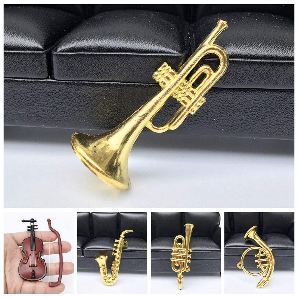 Musical Instrument Japan - Miniatuurmodel Mini Gouden Trompet Saxofoon Plastic