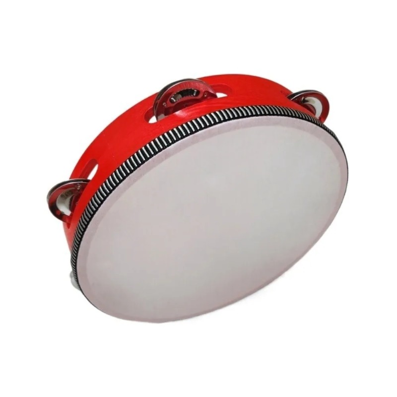 Musical Instrument Tambourine - 4/6/8/10 inch handzame metalen jingles houten