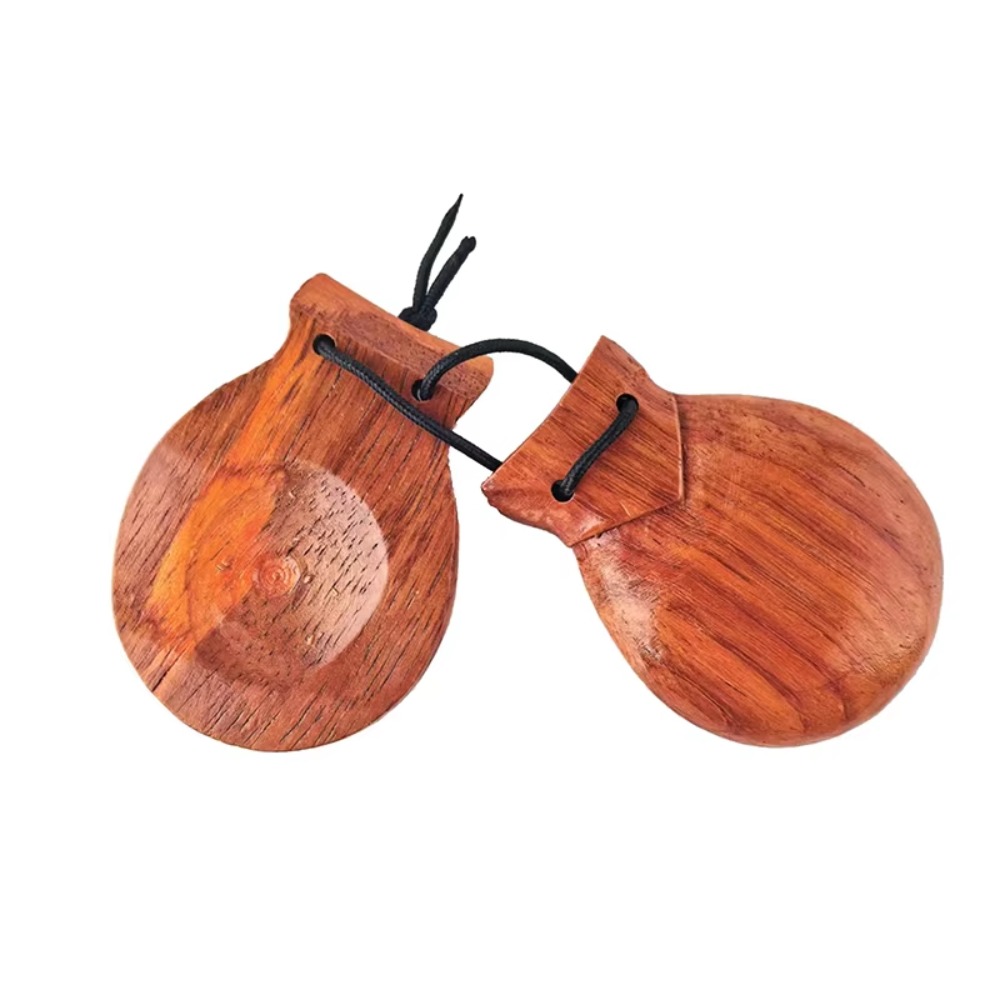 Castanet Flamenco - Orff Percussie Houten Castagnetten Traditioneel Ontwerp