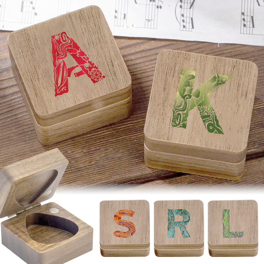 Musical Instrument Images - 1 st Houten Ukelele Pick Opbergdoos