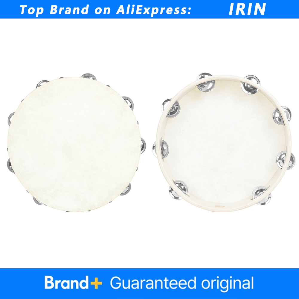 Musical Instrument Tambourine - IRIN 8/10 Inch Tamboerijn Orff Schapenvacht