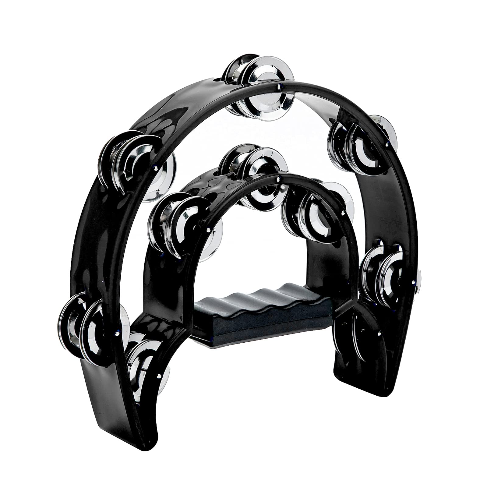 Musical Instrument Tambourine - Tamboerijn Dubbele Rij Metalen Jingles Hand