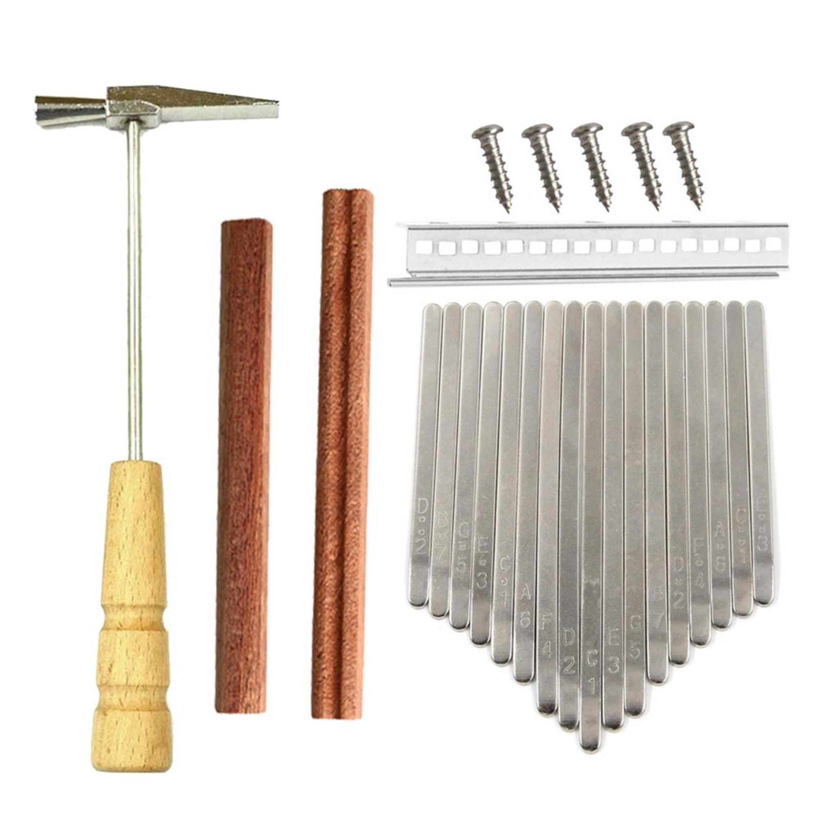 Musical Instrument Repairs - DIY Kalimba Duimpiano 17 Toetsen Zilveren