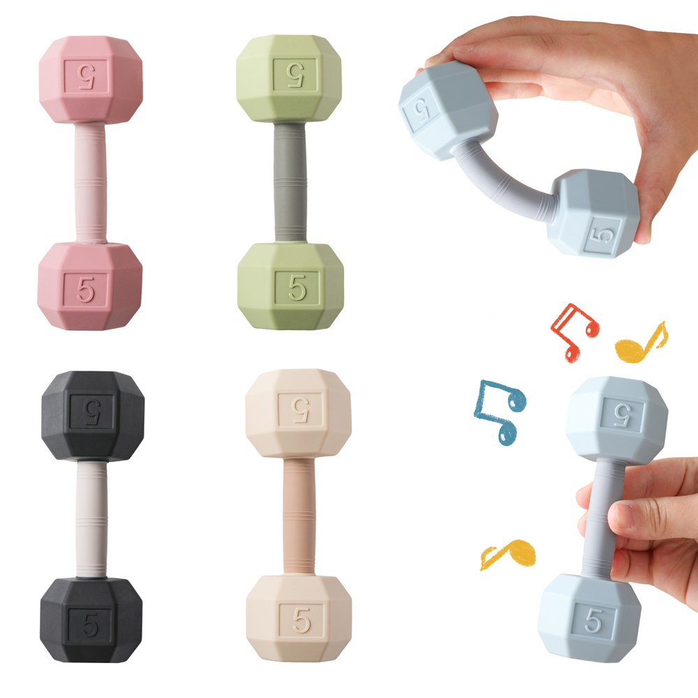 Musical Instrument Rattle - Baby siliconen haltervormige bijtring – rammelaar