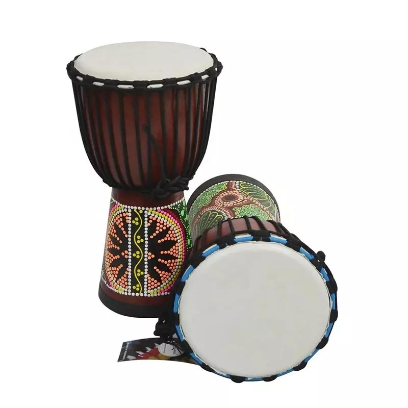 Musical Instrument Logo - Volwassen maat 12 inch Afrikaanse Djembe