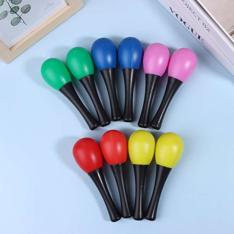 Musical Instrument Rattle - 2 Stuks Plastic Maracas Zand Hamer
