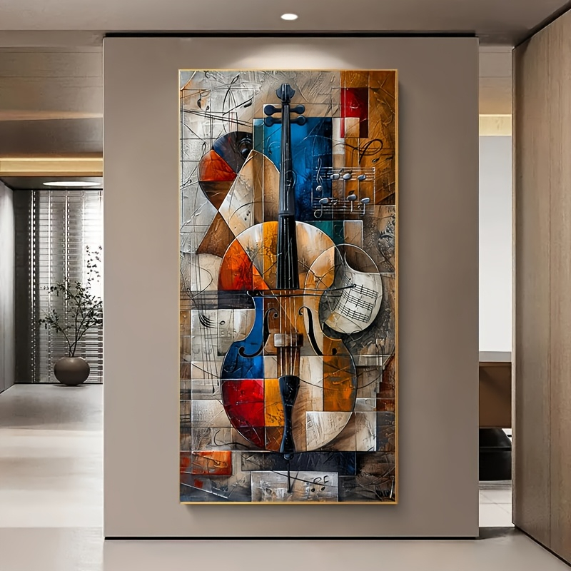 Musical Instrument Images - Moderne abstracte cello poster prints graffiti