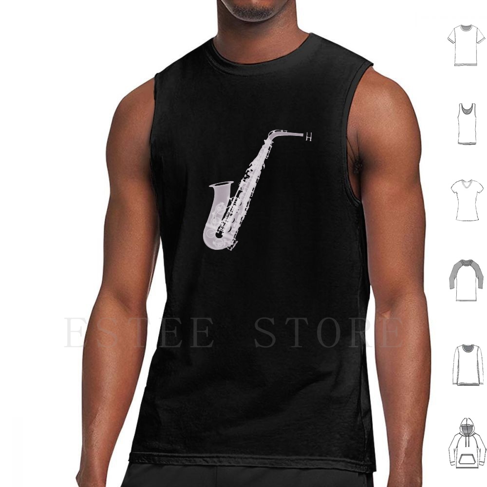 Saxofoon-X-Ray Tanktops Vest M - Musical Instrument Images recensie en prijs