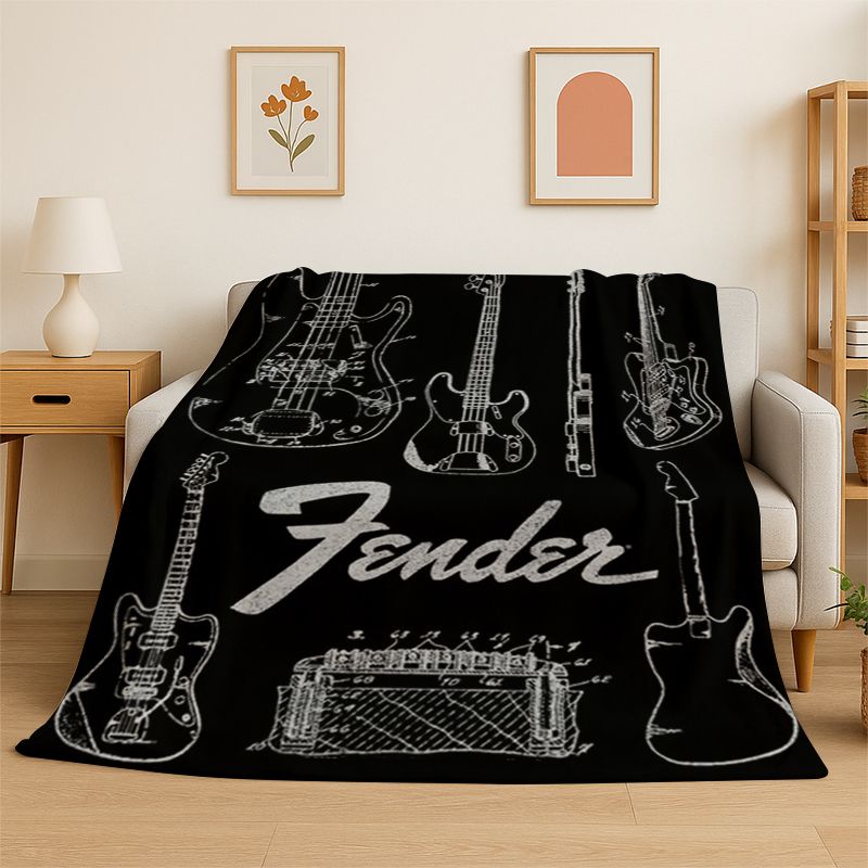 Retro Fender Gitaar Logo Instr - Musical Instrument Logo recensie en prijs
