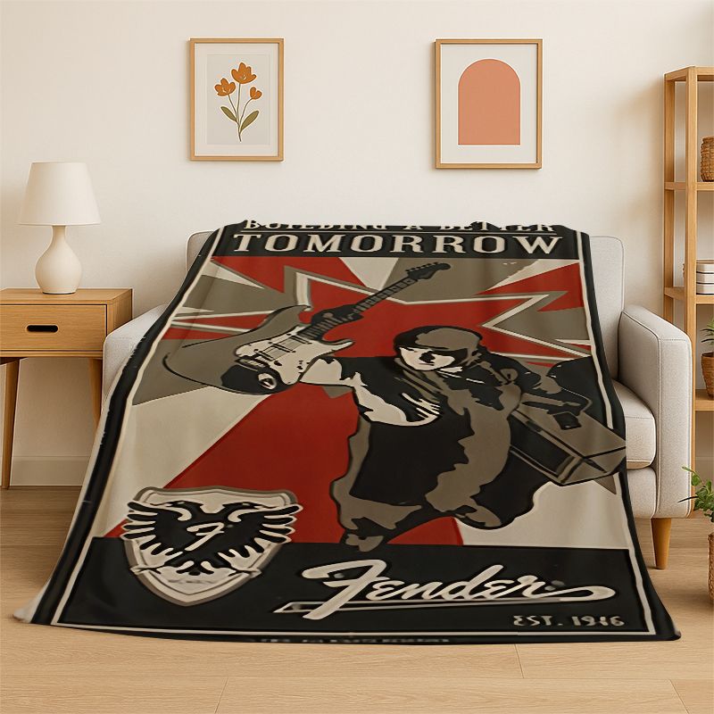 Retro Fender Gitaar Logo Instr - Musical Instrument Logo recensie en prijs