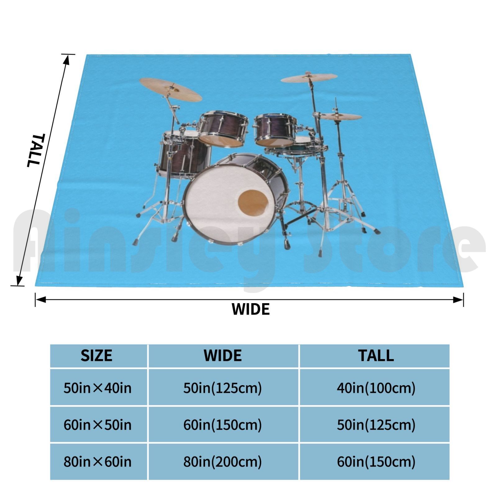 Drums Illustratie Deken Mode A - Musical Instrument Images recensie en prijs