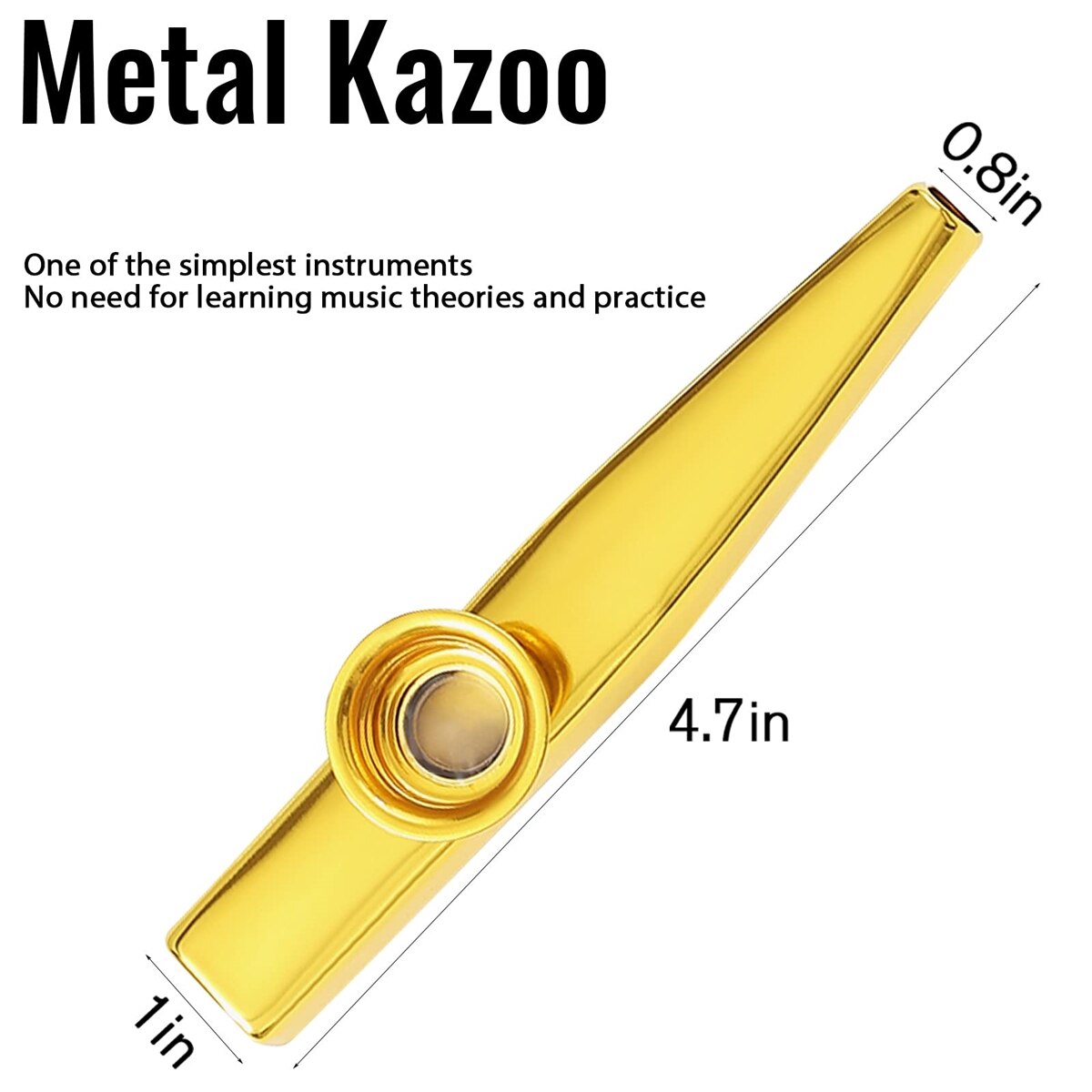 Kazoo zilveren aluminiumlegeri - Musical Instrument Kazoo recensie en prijs