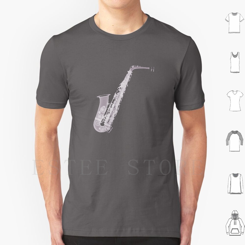 Saxofoon-X-Ray T-shirt DIY Big - Musical Instrument Images recensie en prijs