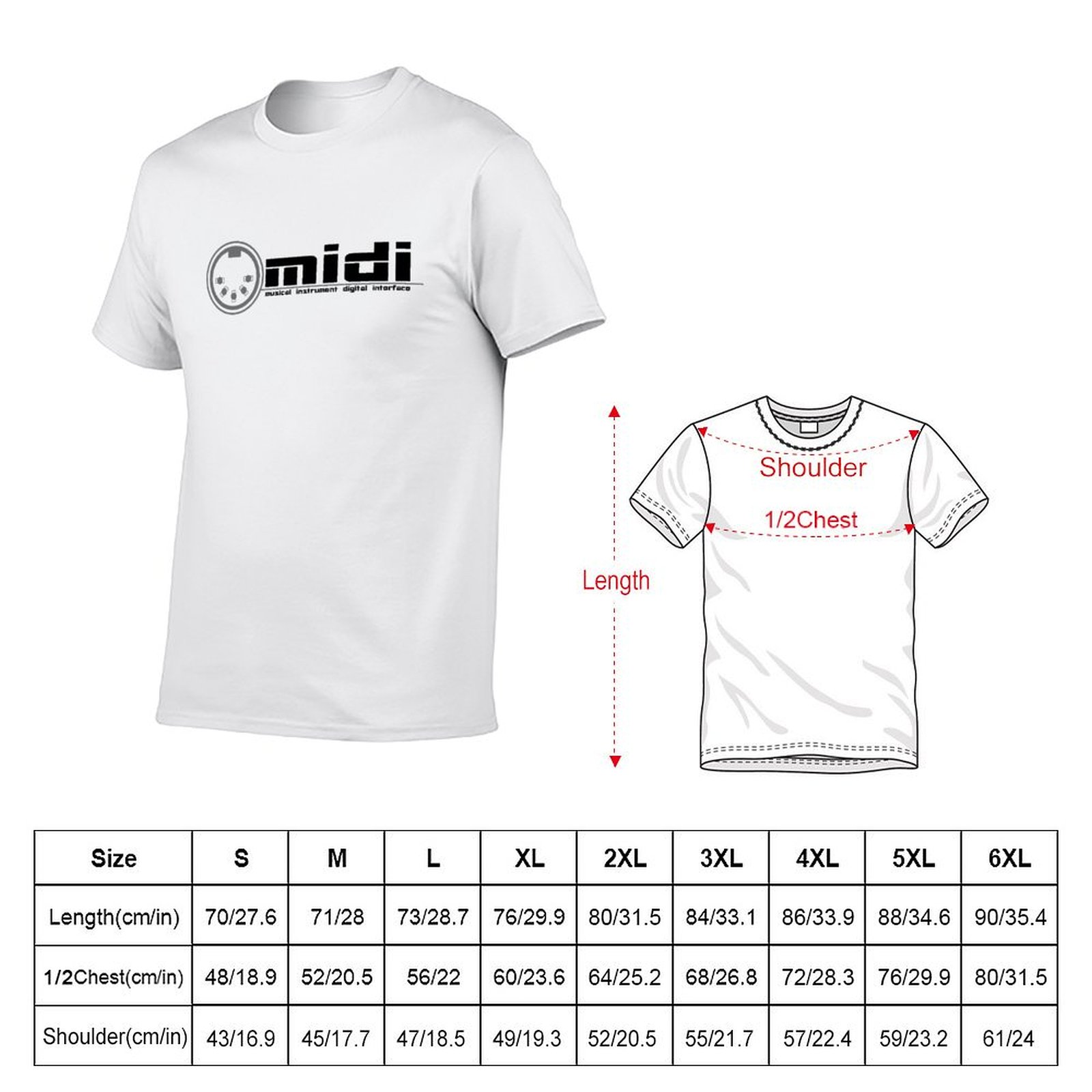 MIDI - T-shirt voor digitale i - Musical Instrument Digital Interface recensie en prijs