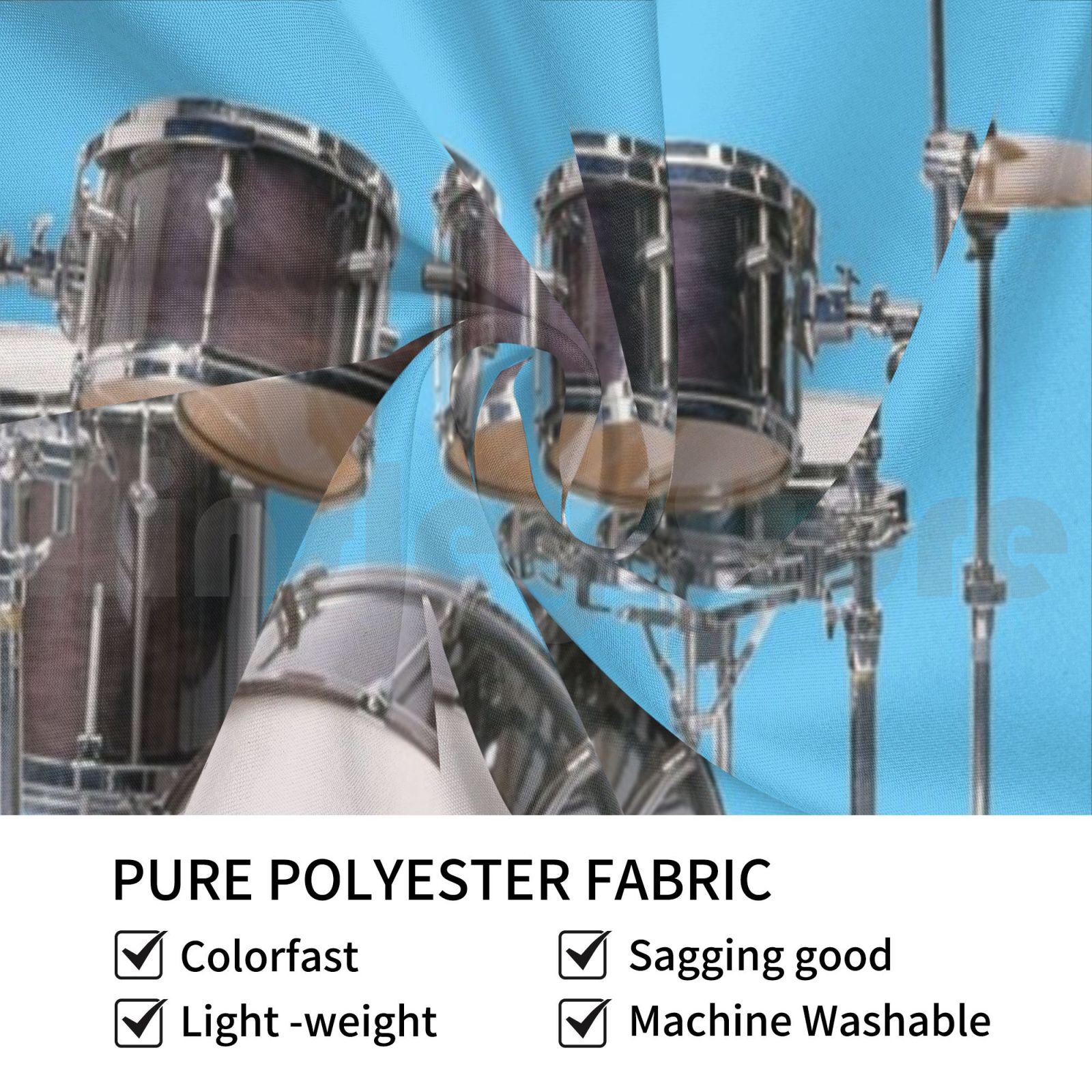 Drums Illustratie Wandtapijt W - Musical Instrument Images recensie en prijs