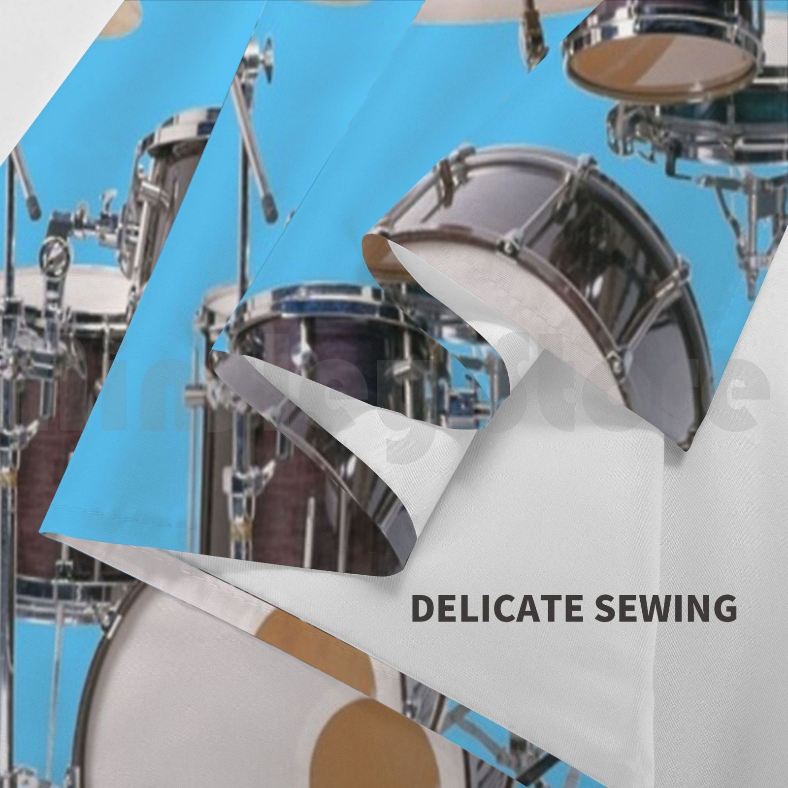 Drums Illustratie Wandtapijt W - Musical Instrument Images recensie en prijs