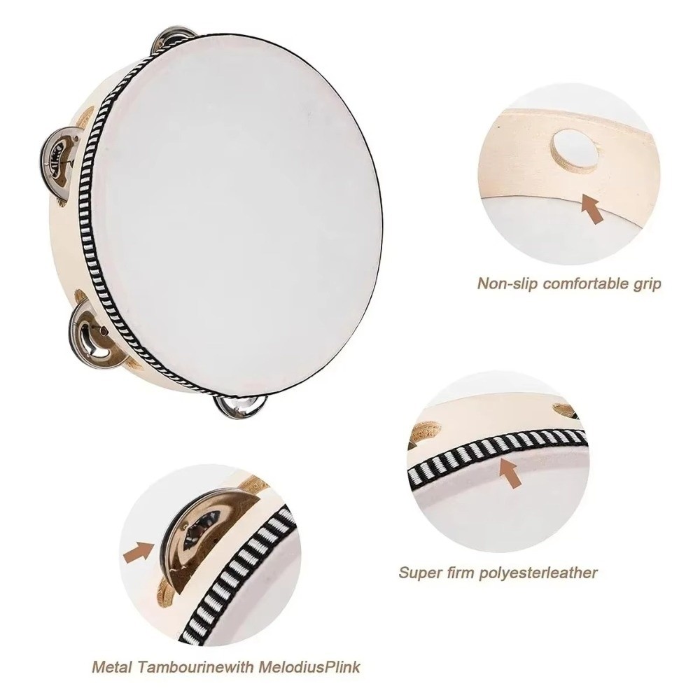 4/6/8/10 Inch Hand Held Drum H - Musical Instrument Tambourine recensie en prijs