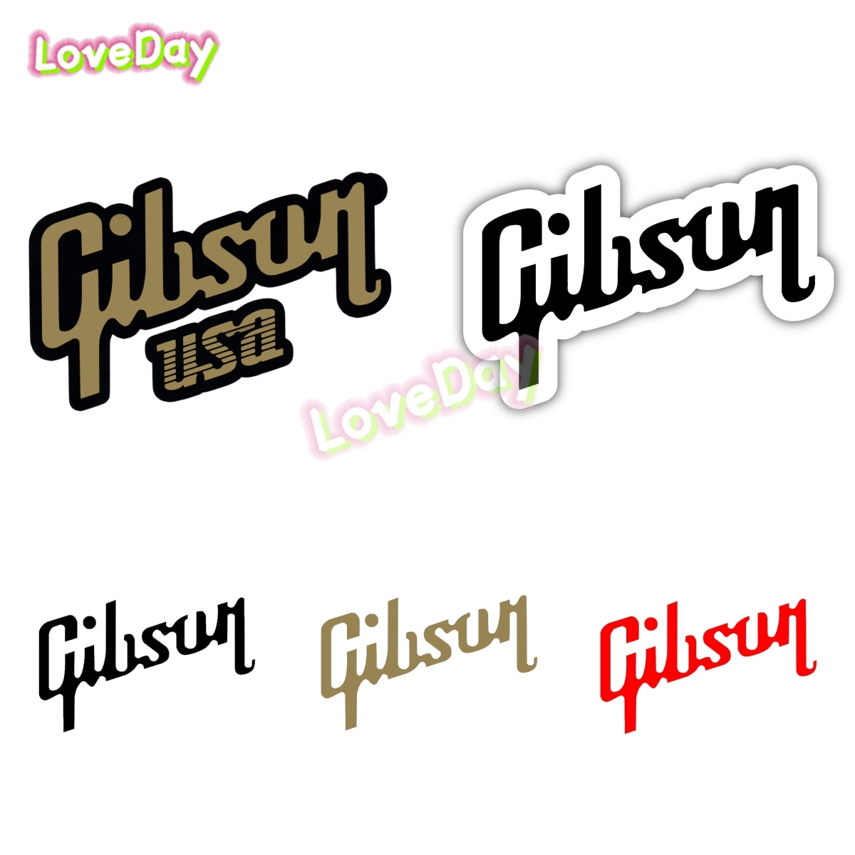 Gibson logo sticker sticker vi - Musical Instrument Logo recensie en prijs