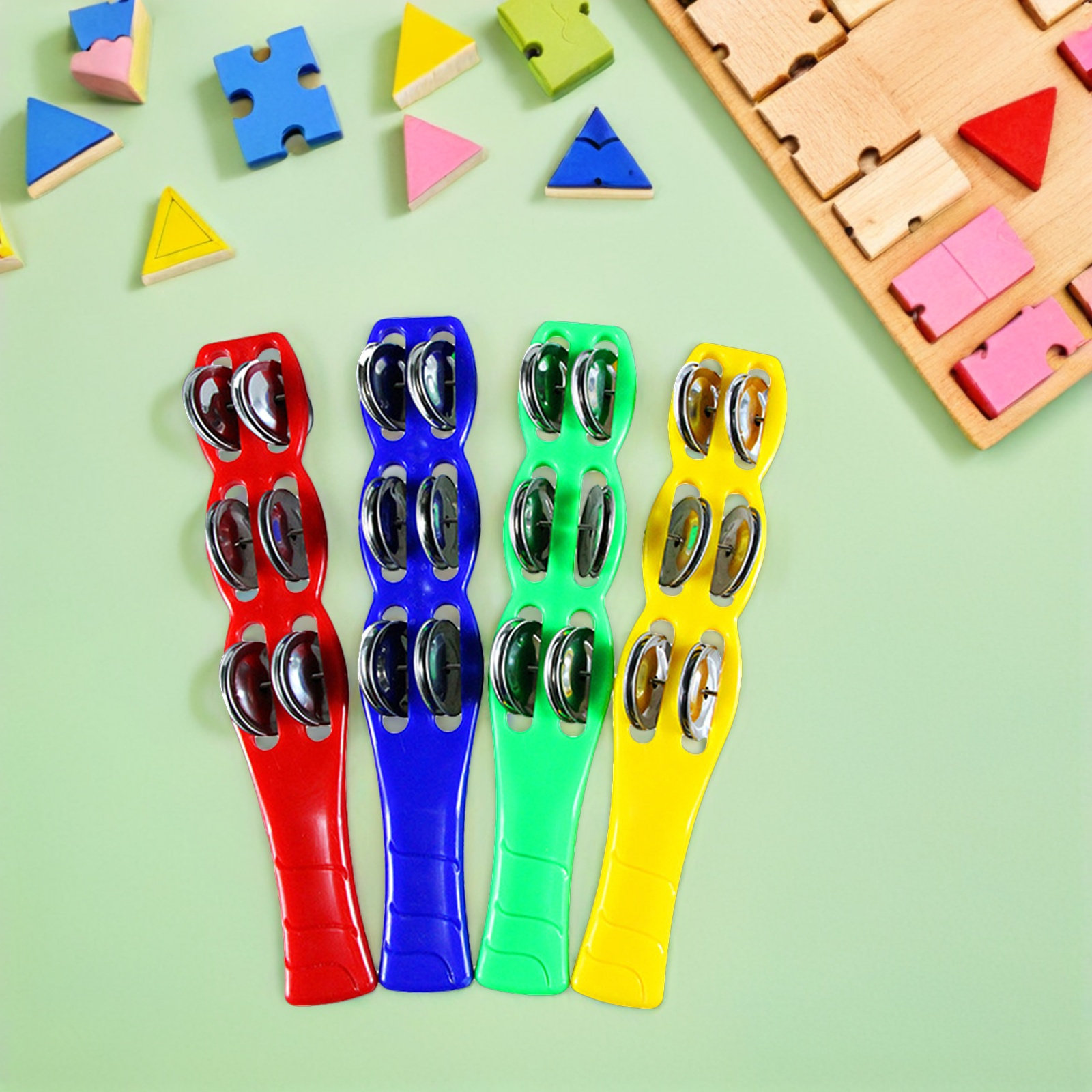4-delige Jingle Sticks van pla - Musical Instrument Tambourine recensie en prijs