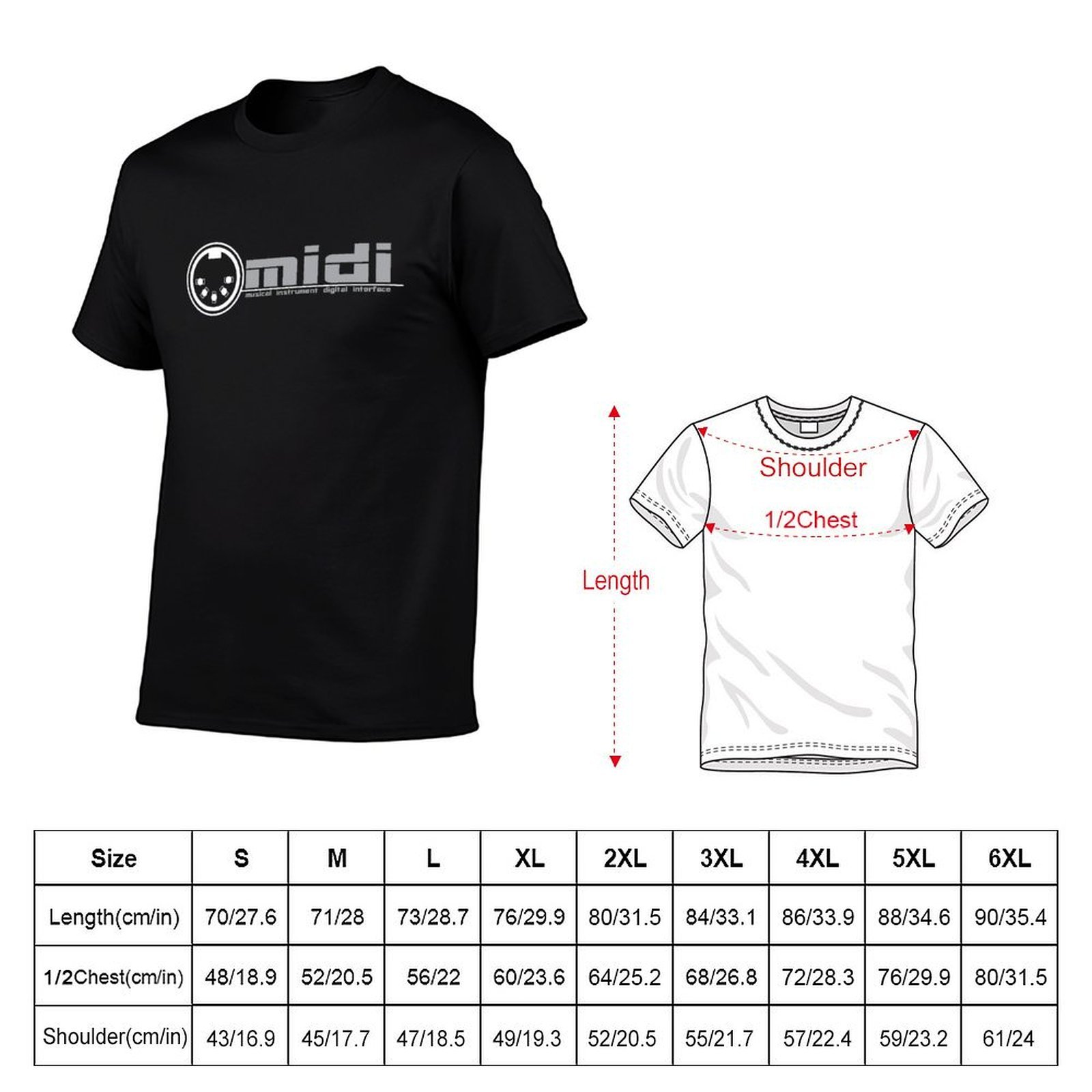 MIDI - T-shirt met digitale in - Musical Instrument Digital Interface recensie en prijs