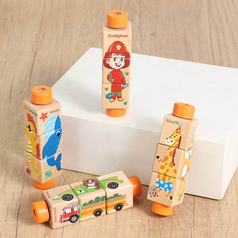 Baby Houten Roterende Puzzel H - Musical Instrument Rattle recensie en prijs