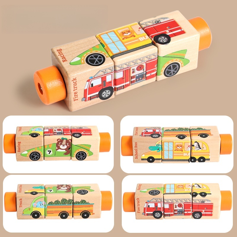 Baby Houten Roterende Puzzel H - Musical Instrument Rattle recensie en prijs