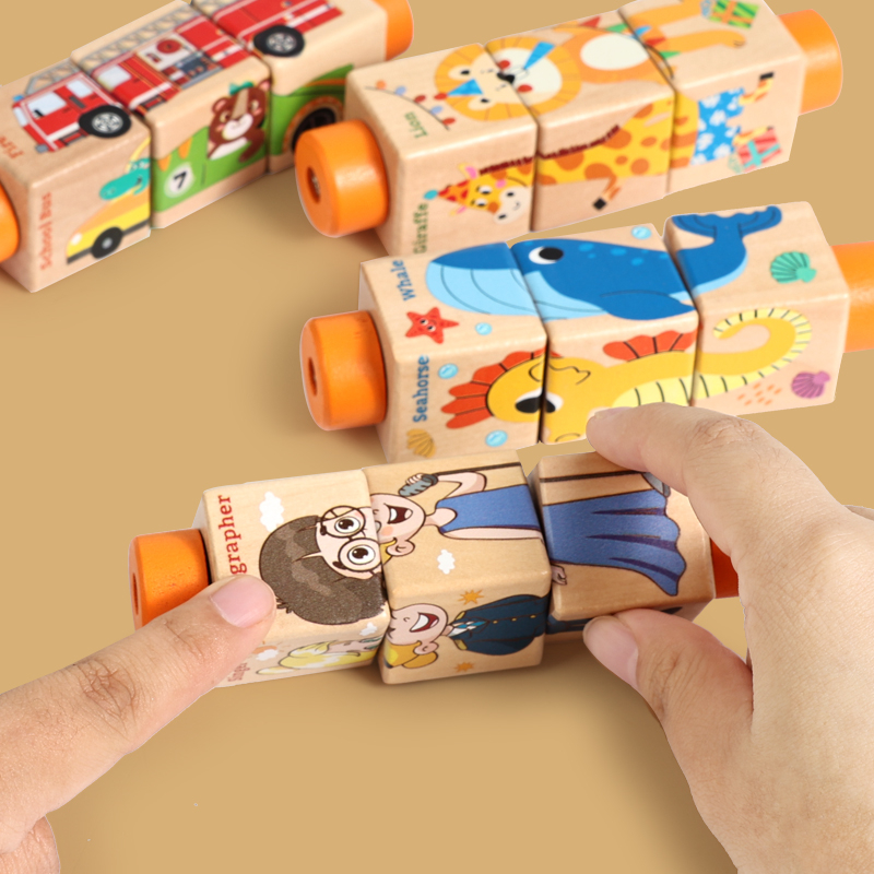 Baby Houten Roterende Puzzel H - Musical Instrument Rattle recensie en prijs