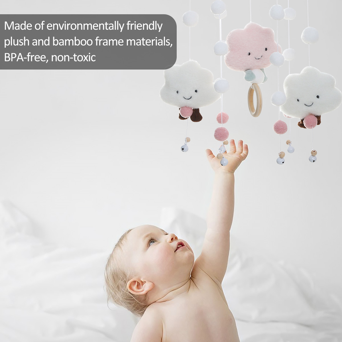Mobiele windgong met Cloud Dol - Musical Instrument Rattle recensie en prijs